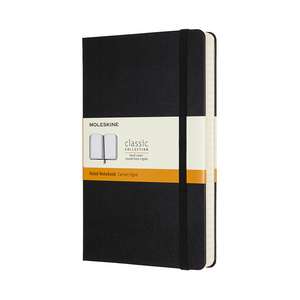 Moleskine Expanded Large Ruled Hardcover Notebook: Black de Moleskine