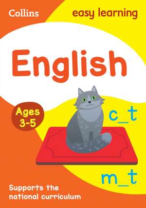 Collins Easy Learning Age 3-5 -- English Ages 4-5: New Edition de Collins Easy Learning