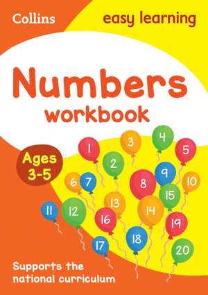 Collins Easy Learning Preschool - Numbers Workbook Ages 3-5: New Edition de Easy Learning Collins