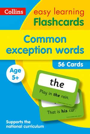 Collins Easy Learning Ks1 - Common Exception Words Flashcards de Collins Easy Learning