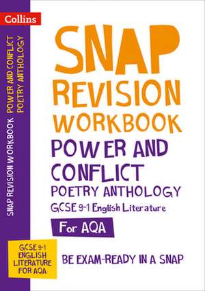 AQA Poetry Anthology Power and Conflict Workbook de Collins Gcse