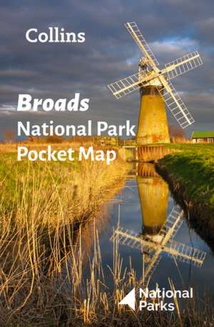 Broads National Park Pocket Map de National Parks Uk