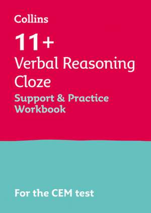 Collins 11+ - 11+ Verbal Reasoning Cloze Support and Practice Workbook de Collins 11