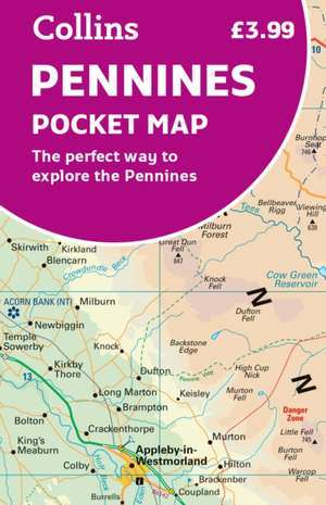 Pennines Pocket Map de Collins Maps