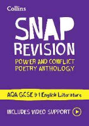 AQA Poetry Anthology Power and Conflict Revision Guide de Collins Gcse