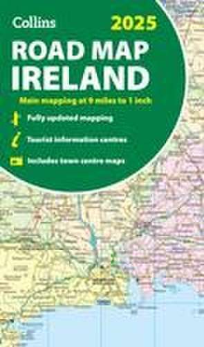 2025 Collins Road Map of Ireland de Collins Maps