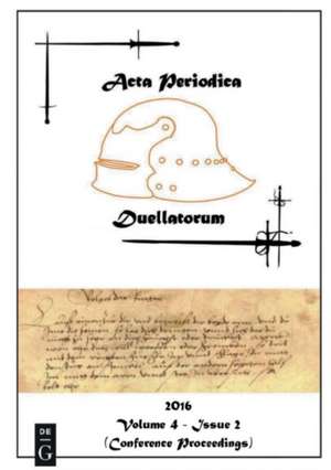 Acta Periodica Duellatorum (vol. 4, issue 2) de Daniel Jaquet