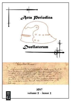 Acta Periodica Duellatorum (vol. 5, issue 2) de Daniel Jaquet