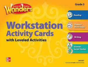 Reading Wonders, Grade 5, Workstation Activity Cards Package de McGraw Hill