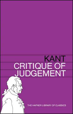 Critique of Judgement de Immanuel Kant