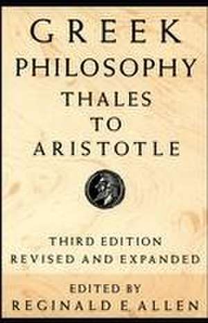 Greek Philosophy de Reginald E Allen