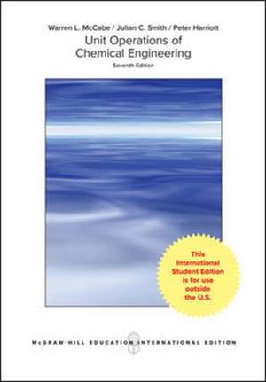 Unit Operations of Chemical Engineering (Int'l Ed) de Warren McCabe