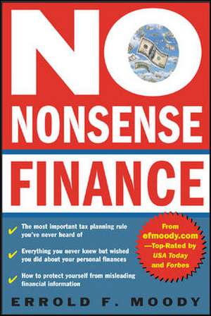 No-Nonsense Finance de Errold Moody