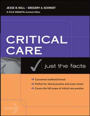 Critical Care: Just the Facts de Jesse Hall