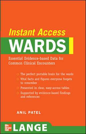 LANGE Instant Access Wards de Anil Patel