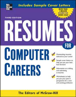 Resumes for Computer Careers de N/A McGraw Hill