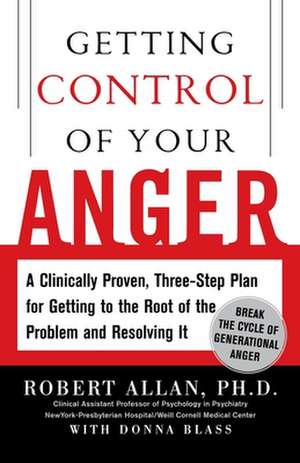 Getting Control of Your Anger de Robert Allan