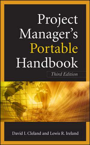 Project Managers Portable Handbook, Third Edition de David Cleland