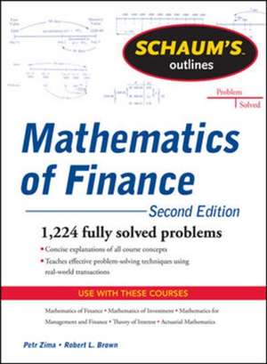 Schaum's Outline of Mathematics of Finance, Second Edition de Robert Brown