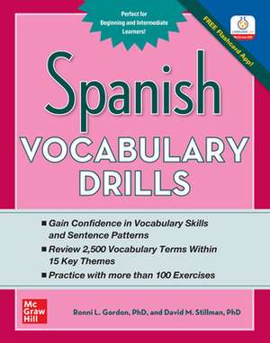 Spanish Vocabulary Drills de Ronni Gordon