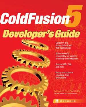 Coldfusion 5 Developer's Guide de Michael Buffington