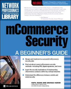 mCommerce Security: A Beginner's Guide de Kapil Raina