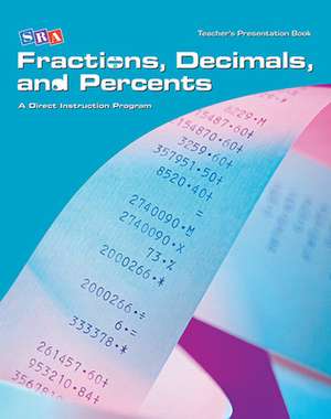 Corrective Mathematics Fractions, Decimals, and Percents, Teacher Materials de N/A McGraw Hill