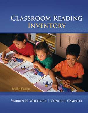 Classroom Reading Inventory de Warren Wheelock