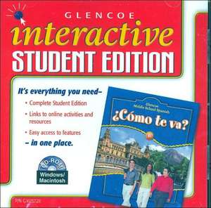 ¿cómo Te Va? Level B Nivel Azul, Interactive Student Edition CD-ROM de Conrad J Schmitt