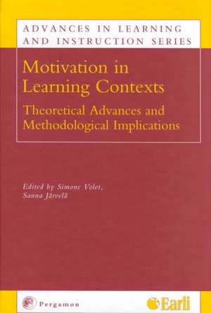 Motivation in Learning Contexts – Theoretical and Methodological Implications de S. Volet