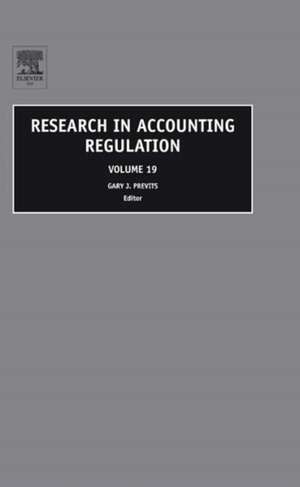 Research in Accounting Regulation de Gary Previts