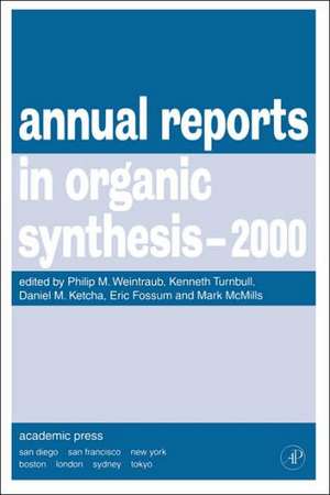 Annual Reports in Organic Synthesis, 2000 de Kenneth Turnbull