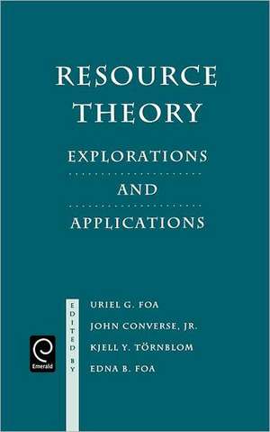 Resource Theory – Explorations and Applications de Uriel G. Foa