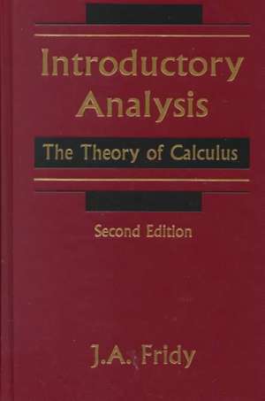 Introductory Analysis: The Theory of Calculus de John A. Fridy