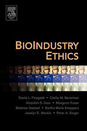 BioIndustry Ethics de David L. Finegold