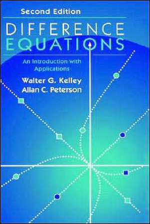 Difference Equations: An Introduction with Applications de Walter G. Kelley