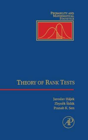 Theory of Rank Tests de Zbynek Sidak