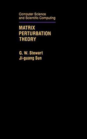 Matrix Perturbation Theory de G. W. Stewart