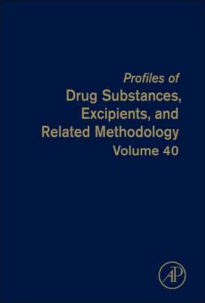 Profiles of Drug Substances, Excipients and Related Methodology de Harry G. Brittain