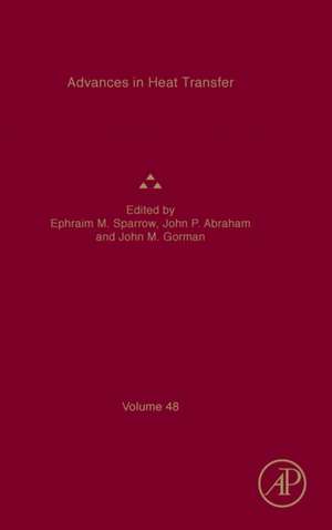 Advances in Heat Transfer de Ephraim M. Sparrow