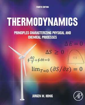 Thermodynamics: Principles Characterizing Physical and Chemical Processes de Jurgen M. Honig