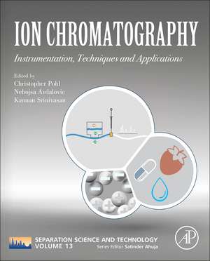 Ion Chromatography: Instrumentation, Techniques and Applications de Satinder Ahuja