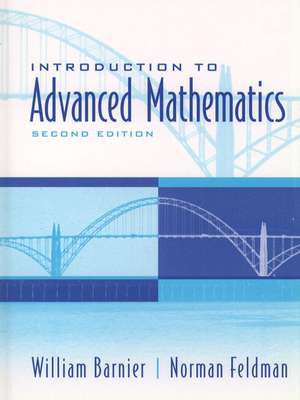 Introduction to Advanced Mathematics de William Barnier
