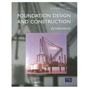 Foundation Design and Construction de M. J. Tomlinson