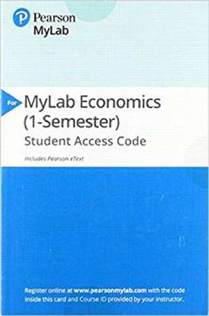 Mylab Economics with Pearson Etext -- Access Card -- For Microeconomics [With eBook] de Michael Parkin