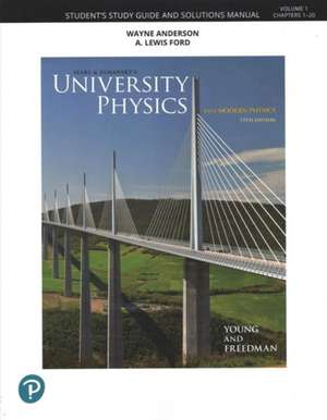 Student Study Guide and Solutions Manual for University Physics, Volume 1 (Chapters 1-20) de Hugh Young