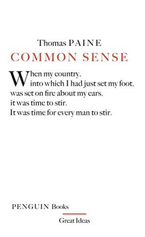 Common Sense de Thomas Paine