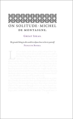 On Solitude de Michel de Montaigne