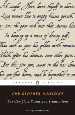 Complete Poems and Translations de Christopher Marlowe