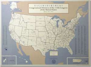 Congressional Districts of the 112th Congress of the United States (Wall Map) de Census Bureau (U.S.)